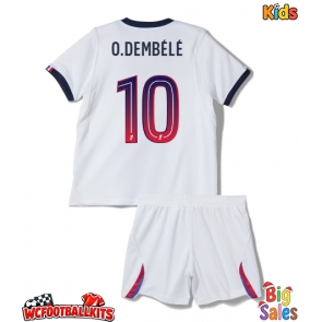 Paris Saint-Germain Ousmane Dembele #10 Replica Away Stadium Kit for Kids 2026-27 Short Sleeve (+ pants)